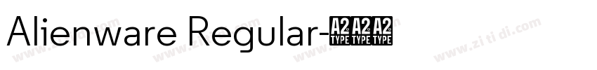 Alienware Regular字体转换